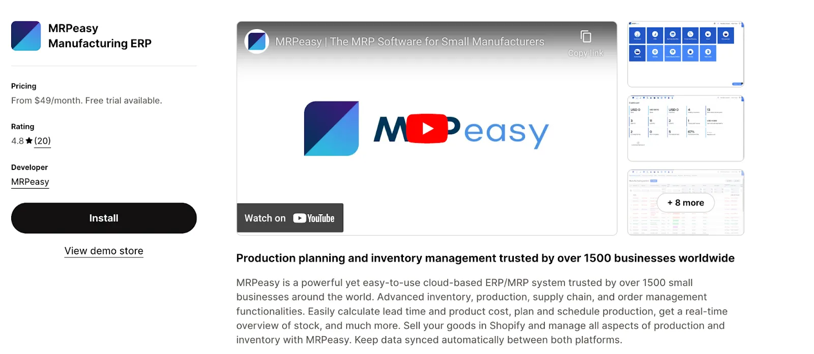 MRPeasy Manufacturing ERP